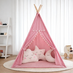 Kids Teepee Tent Beige – Create Their Cozy Corner