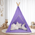 Kids Teepee Tent Beige – Create Their Cozy Corner