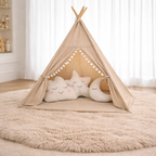Kids Teepee Tent Beige – Create Their Cozy Corner